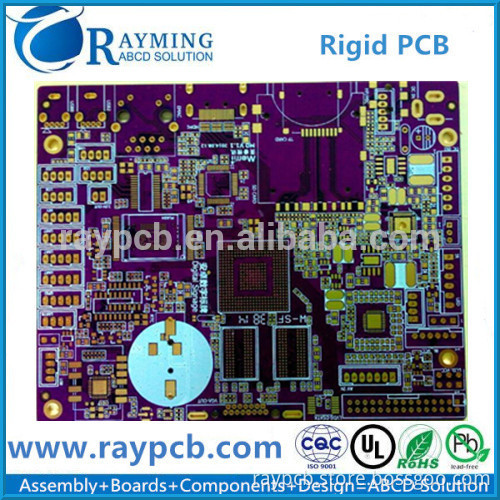 Rigid Printed Circuit Board For home Theater,Purple Soldermask pcb